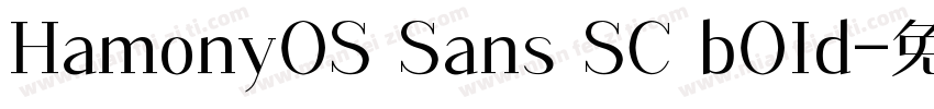 HamonyOS Sans SC bOId字体转换